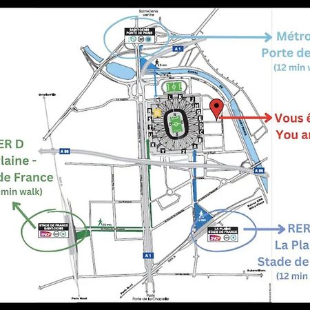 StayLib - Garden Flat 45m2 Paris Stade de France Saint-Denis  Buitenkant foto